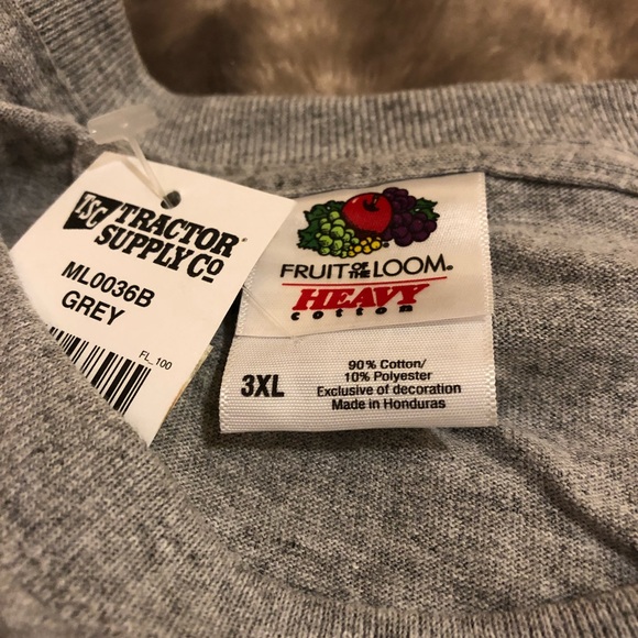 Tractor Supply Gray Vintage Tractor Graphic Tee 3X - Picture 4 of 4